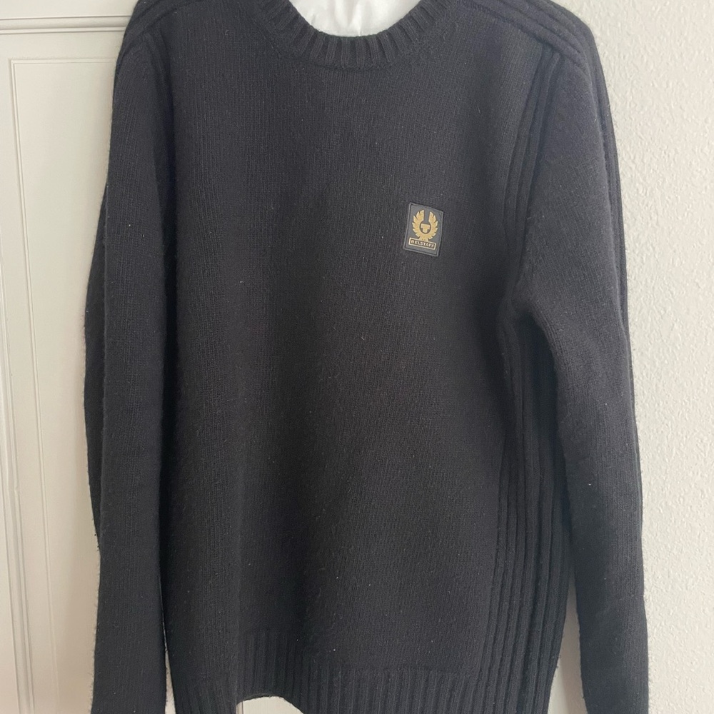 Belstaff Black Crewneck Sweater